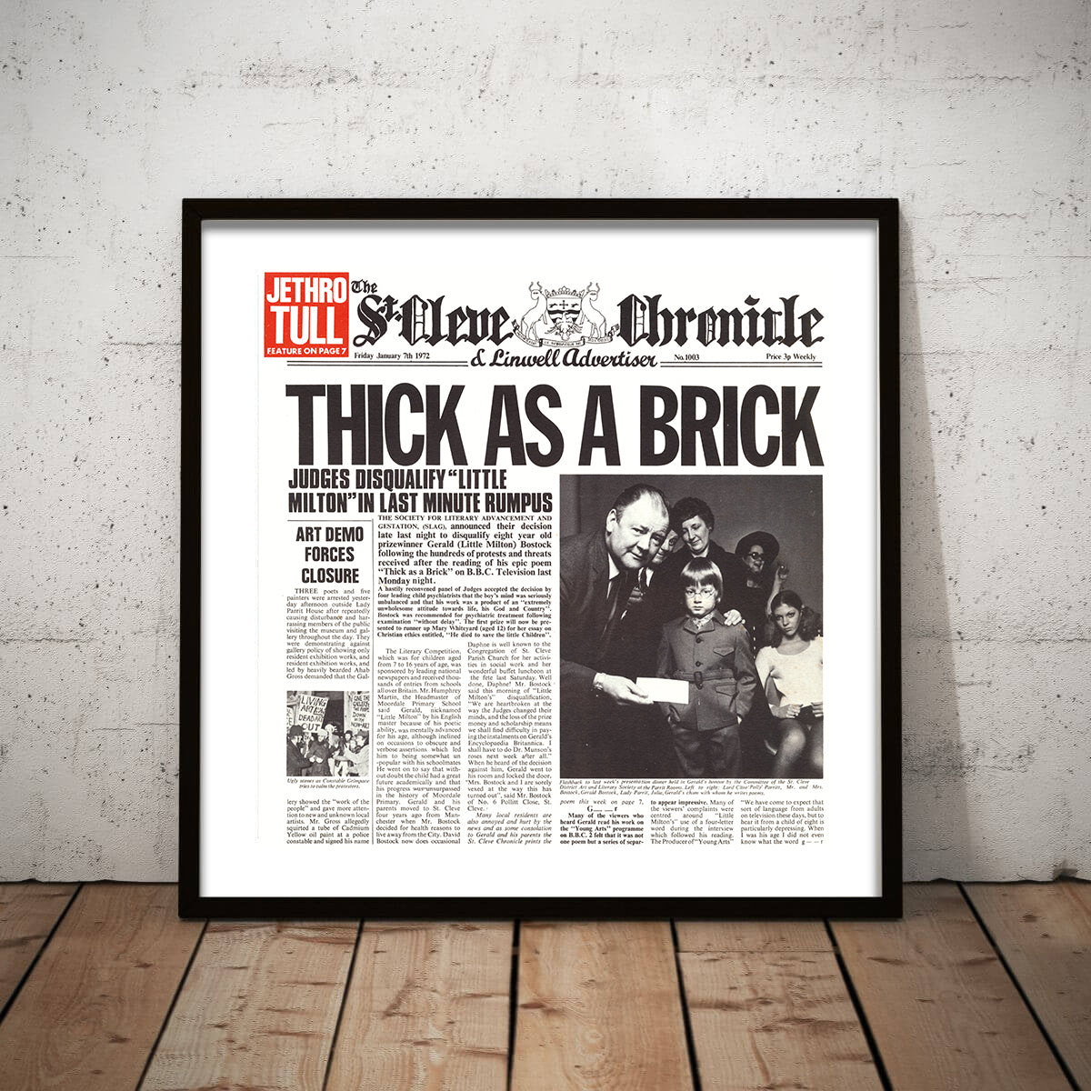 欧LP Jethro Tull Thick As A Brick 0190296323317 Chrysalis /00260 1972 Orig Chrysalis Records Jethro Tull 